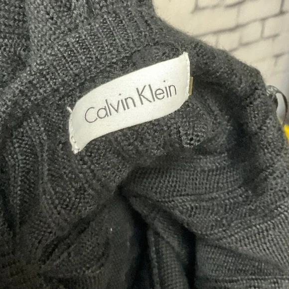 Calvin Klein Women Black BodyCon Sheath Wool Sweater Dress Cap Sleeve XS… - Picture 11 of 11